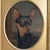 ANTIQUE ORIGINAL OIL ON CANVAS PAINTING DEPICTING A MINIATURE PINSCHER (ZWERGPINSCHER) Depicting a cheeky chappy with bags...