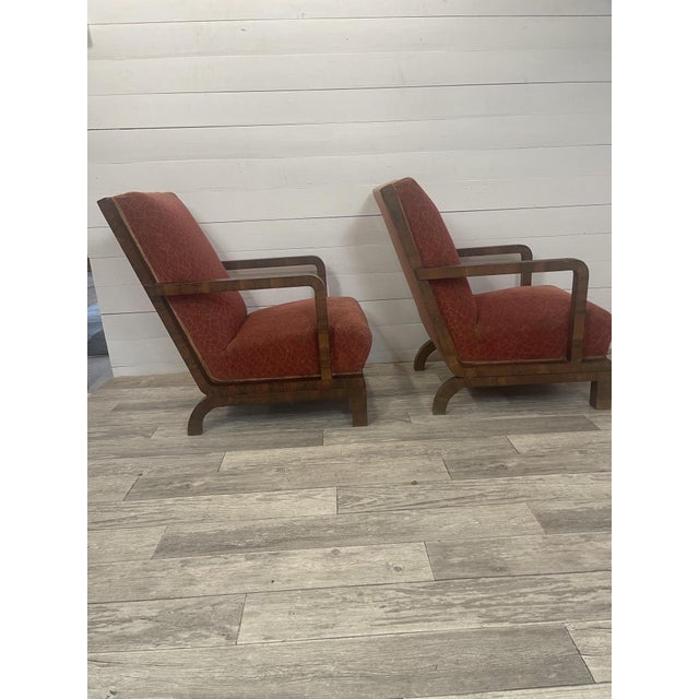 Vintage Art Deco Armchair, 1920s, Set of 2, in Worn conditions. Designed 1920 to 1949