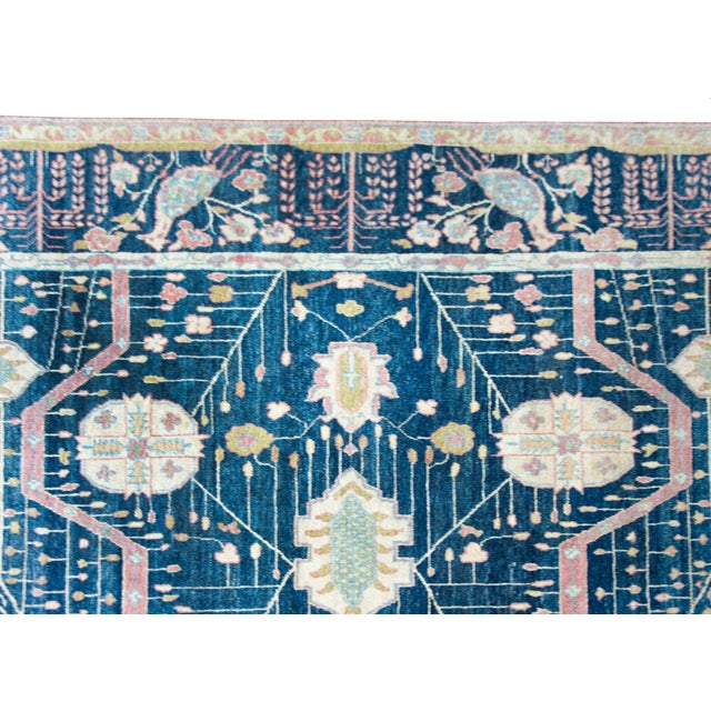 Vintage Indian Sarouk Farahan-Style Rug For Sale - Image 11 of 16