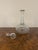 Pretty antique Victorian quality glass decanter, having a quality antique Victorian glass decanter with the original glass...