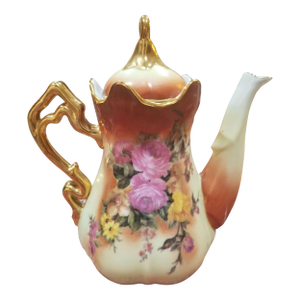 Antique Ornate Louis XIII Style Tea Pot - Gold Trimmed