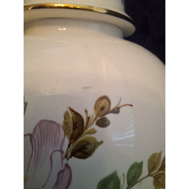 Vintage Floral Table Lamp For Sale - Image 13 of 16