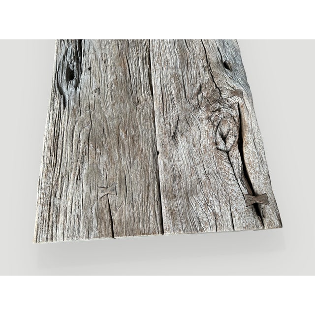 Andrianna Shamaris Wabi Sabi Teak Wood Coffee Table For Sale - Image 17 of 18