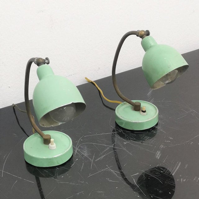 Mid-Century Italian Desk Lamp in Brass and Metal from Stilux Milano, 1950s, Set of 2 For Sale - Image 10 of 18