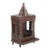 Vintage Indian Folk Art Painted Teakwood Temple For Sale