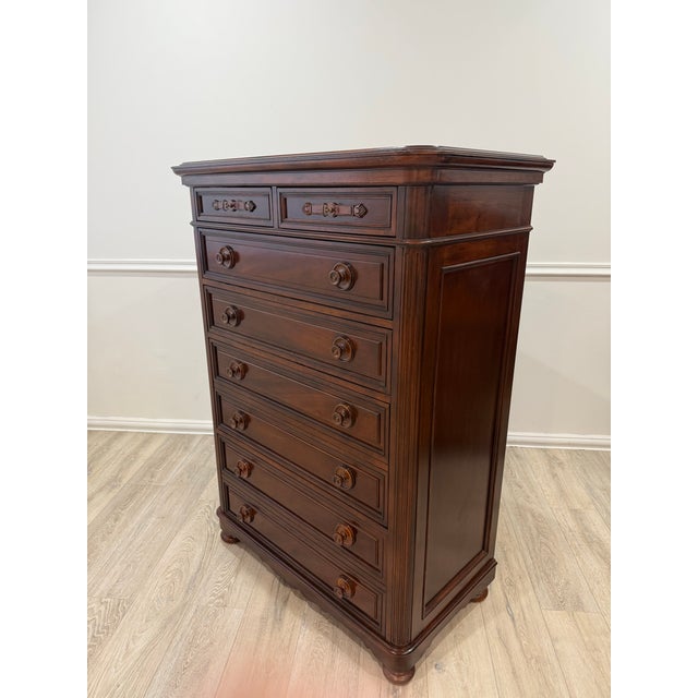 Mid-Century Modern Ralph Lauren Tall Dresser of Drawers For Sale - Image 3 of 12