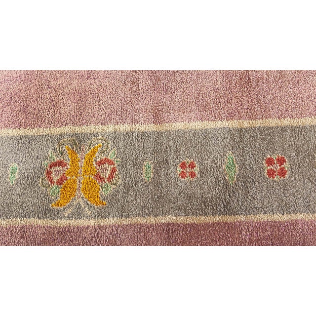 Arts & Crafts Doris Leslie Blau Vintage Irish Donegal Arts & Crafts Rug For Sale - Image 3 of 12