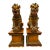 20th Century Large Pair of Chinese Guardian Lion “Foo Dogs” With Decorative Pedestal Base For Sale