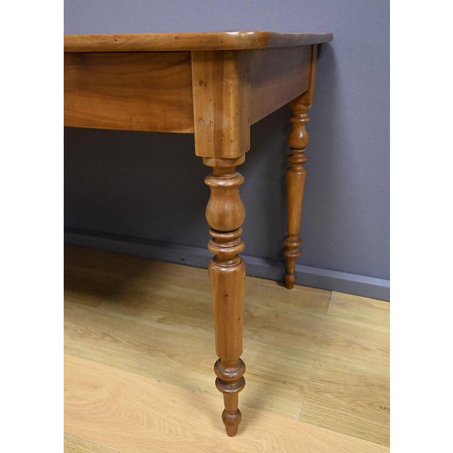Cherrywood Farmhouse Table, Late 19th Century For Sale - Image 9 of 16