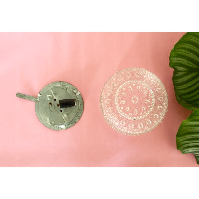 Mid-Century Glass Wall / Ceiling Lamp, Italy, 1950s For Sale - Image 9 of 16