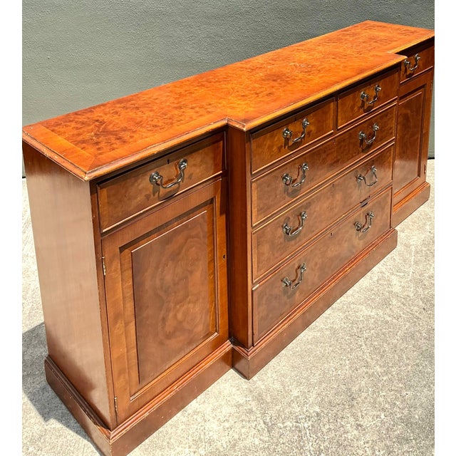 Vintage Flame Mahogany Sideboard Cabinet For Sale In West Palm - Image 6 of 14