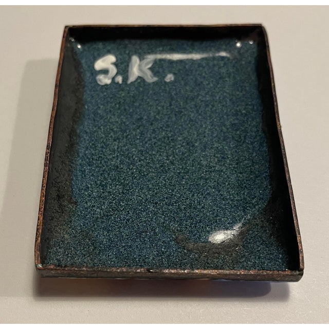 1990sSteve Krauss Enamel Western Landscape For Sale - Image 4 of 4