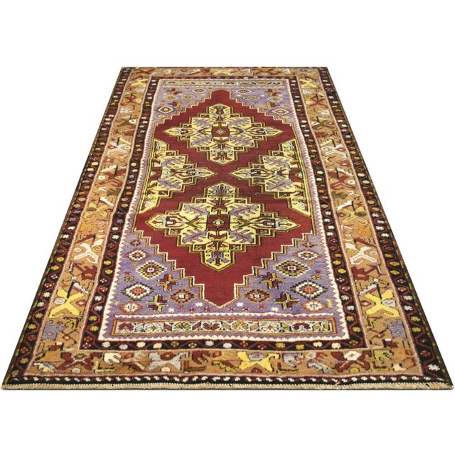 1960s 1960s Turkish Oushak Rug For Sale - Image 5 of 7