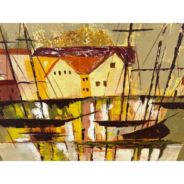 Mid 20th Century Oil on Canvas Signed Lee Reynolds For Sale - Image 9 of 9