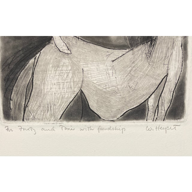1978 modern equestrian etching on paper by Rhode Island School of Design (RISD) trained artist William Heydt (born 1949)....