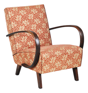Art Deco Lounge Chair in Beech by J. Halabala for Up Zavody, 1930s