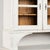 Wood 19th Century Danish Gray Painted Pine Cabinet Cupboard With Glass Upper Doors For Sale - Image 7 of 16