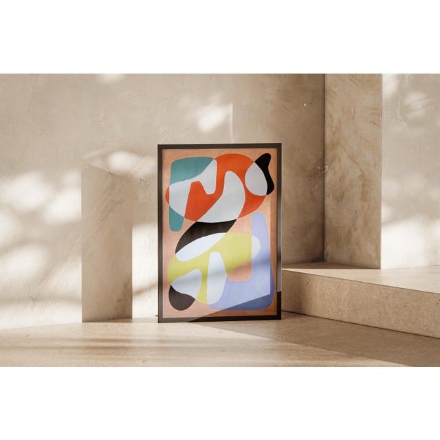 2026, Mid Century Modern Style Painting in Vivid Tones, For Sale - Image 4 of 8