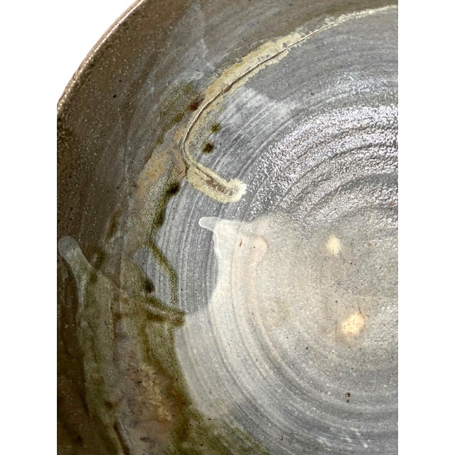 Large Ceramic Bowl with Salt Glaze by Toshiko Takaezu For Sale - Image 10 of 13