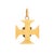 Victorian Antique Portuguese Medallion 19k Yellow Gold Cross of Christ Red Enamel Jewelry For Sale - Image 3 of 4