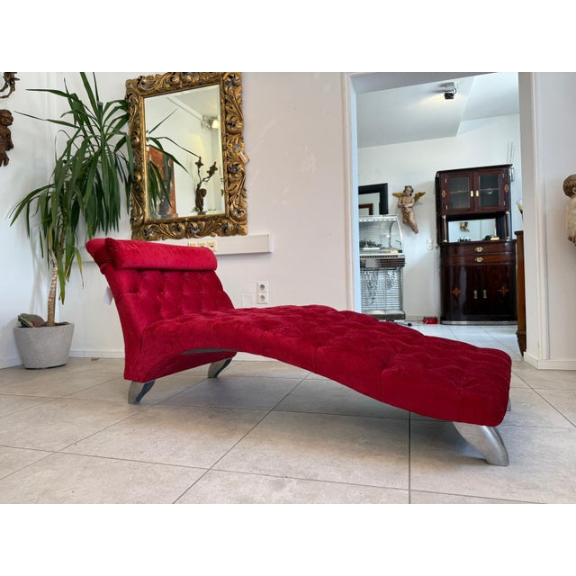 Dimensions: Height x Width x Depth 84 x 190 x 80 cm. Exclusive designer chaise longue in the elegant...