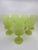 Mid 20th Century Neon Yellow Uranium Glass Hobnail Goblets - A Set of 6 For Sale - Image 5 of 12