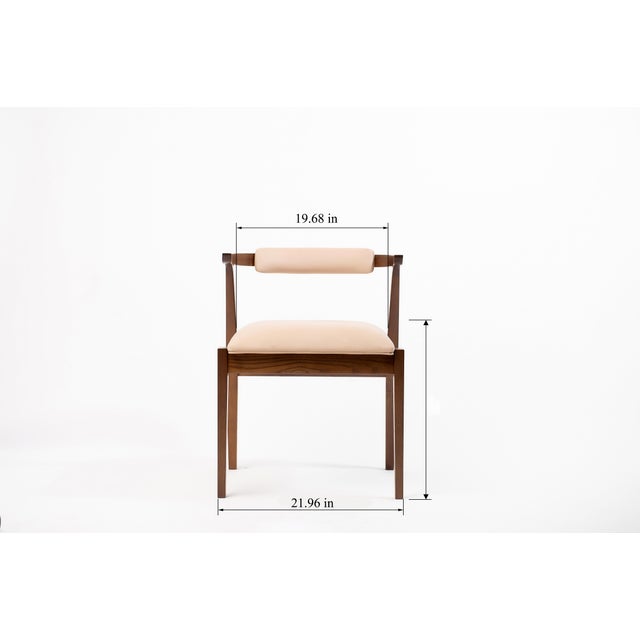 Modern Style Ash Solid Wood Dining Chair For Sale - Image 14 of 14