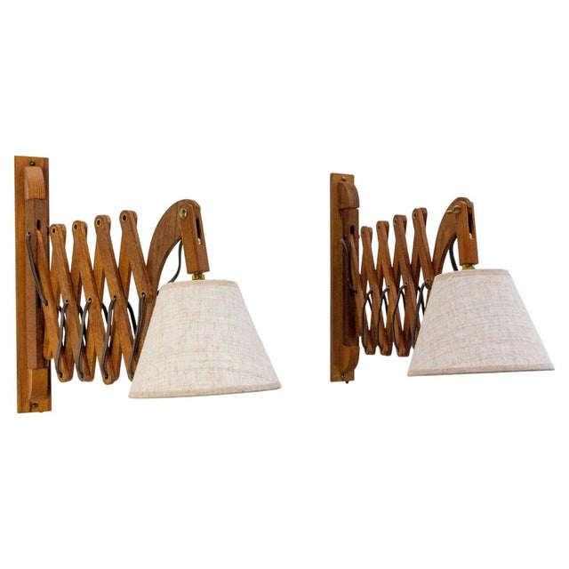 Danish Sconces in Teak, 1960, Set of 2 For Sale - Image 10 of 10