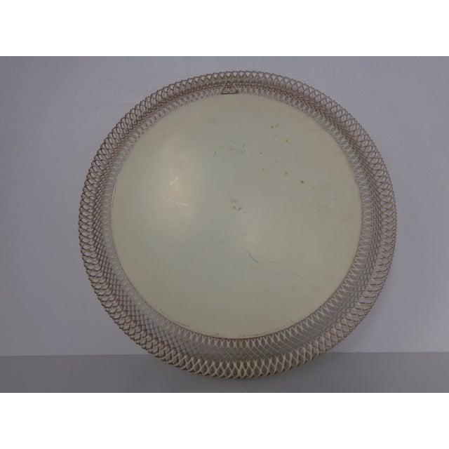 1960s French Brass and Metal Mirror, 1960s For Sale - Image 5 of 11