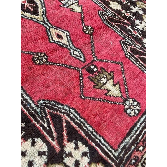 Vintage Rustic Wool Mazlaghan Rug, 1950s For Sale - Image 16 of 18