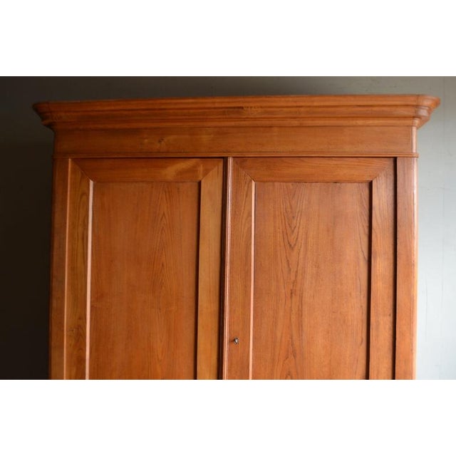 Antique Cherry Wood Cabinet For Sale - Image 3 of 10