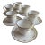 Vintage Mikasa Bone China " Millbrooke" Pattern Cups & Saucers Set- 12 Pieces For Sale