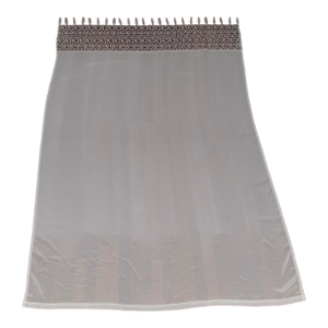 Vintage 1950s European Embroidered Lace Chiffon Curtain Panels Set of Six