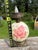 Vintage "Gone With the Wind” Hurricane Parlor Lamp Double Globe Pink Roses For Sale - Image 9 of 11