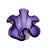 Glass Lenox Amethyst Crystal Vase For Sale - Image 7 of 9