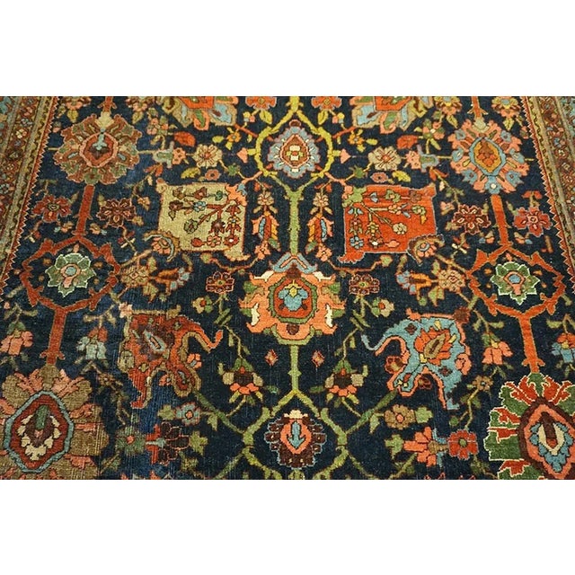 Textile Late 19th-Century W. Persian Bijar Carpet ( 4' 9" x 7' - 145 x 213 ) For Sale - Image 7 of 11