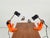 Metal Type 2323 Revue Clamp Lamps Orange Clip Lamp, 1970, Set of 2 For Sale - Image 7 of 9