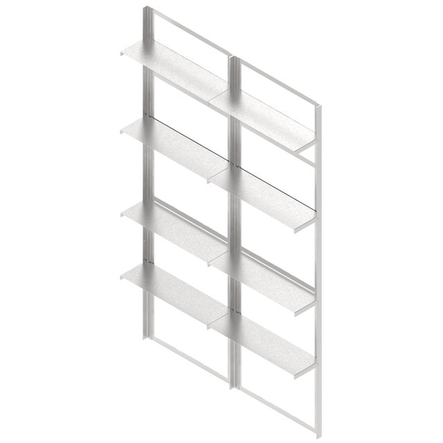 Standard Double Wall Shelf in Steel by Possi and Mono For Sale - Image 9 of 9