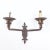 1910s Pair French Iron Two Arm Wall Sconces With Old Traces of Gold on the Leaves Circa 1910. For Sale - Image 5 of 8