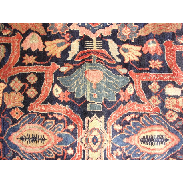 Late 19th Century Antique Persian Feraghan Sarouk, the Most Unusual For Sale - Image 5 of 7
