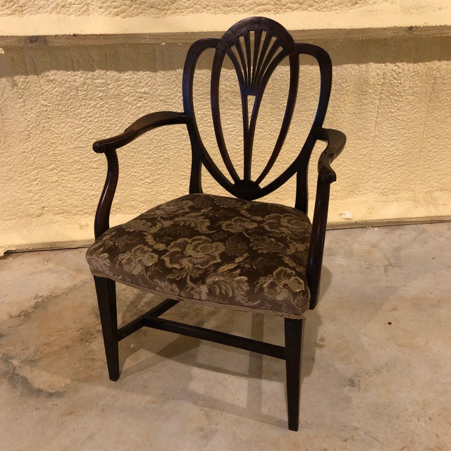 Late 18th Century Georgian Heart Back Arm Chair For Sale - Image 9 of 9