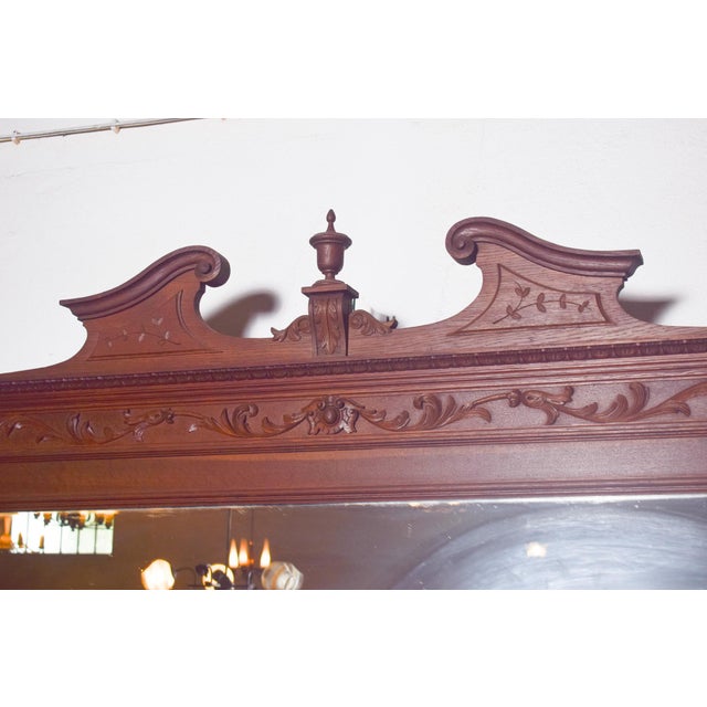 Antique Empire Wooden Mirror, 1800s For Sale - Image 9 of 15