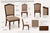 Set of Six Late 20th Century Walnut Dining Chairs With Sculptural Armchairs For Sale - Image 4 of 6