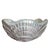 A silver metal Hollywood Regency serving bowl with a sea shell motif around the edges. This piece was made in Mexico and...