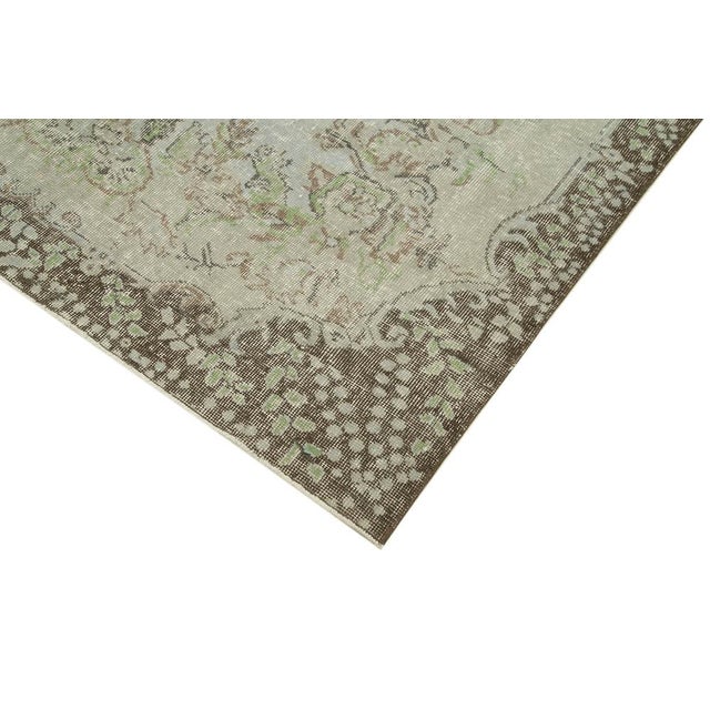 Vintage Handmade Overdyed Rug For Sale - Image 4 of 7