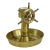 Mid Century Brass Ship Wheel Compass Trinket Dish or Ashtray For Sale