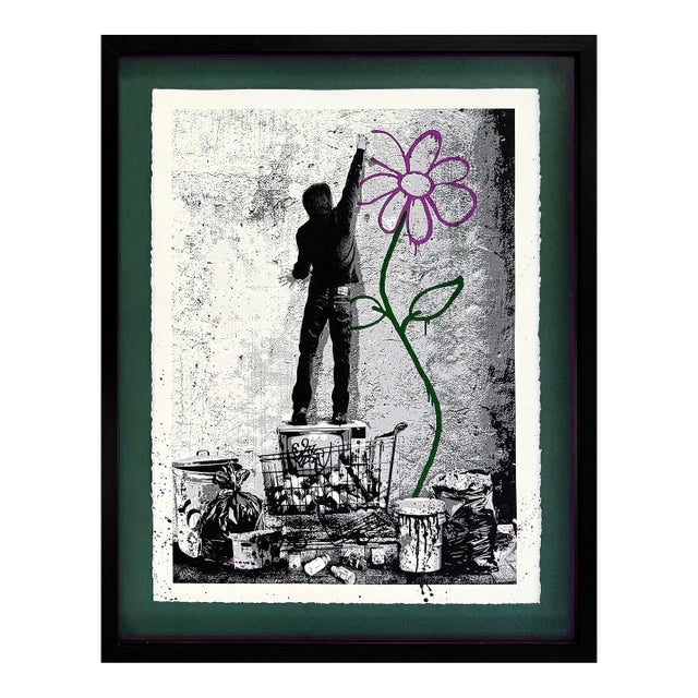 Mr. Brainwash, Eternity (Rare Framed Hand Finished Screen Print) For Sale
