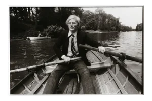 Christopher Makos, "At the Bois De Boulogne", Photograph of Andy Warhol