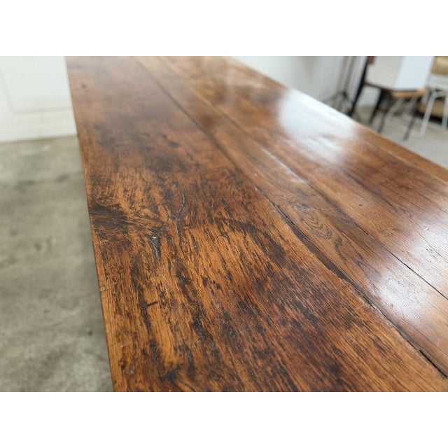 Farmhouse Table in Oak, 19th Century For Sale - Image 4 of 9