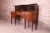 English Baker Furniture Federal Mahogany Bow Front Sideboard Credenza With Mirrored Backsplash, Circa 1940s For Sale - Image 3 of 12